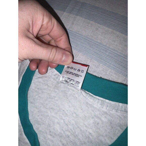 Vtg Fruit Of The Loom Tee Double Collar Flip Roll Sleeve XL USA Single Stitch - Picture 8 of 12